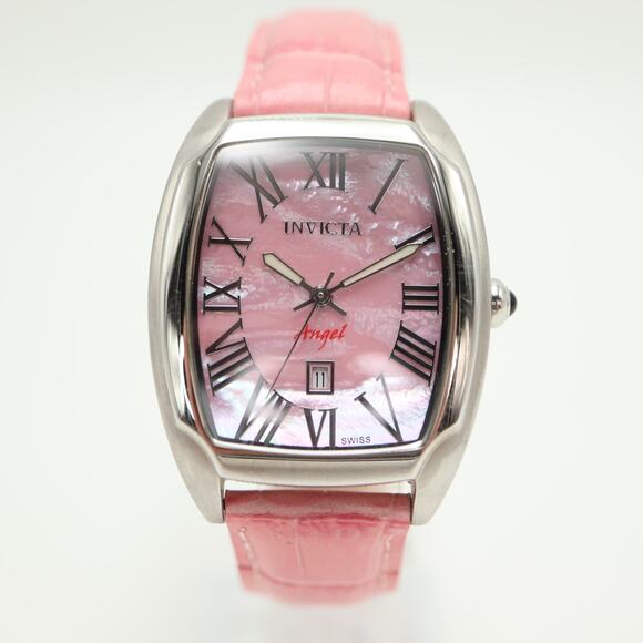 Invicta Angel Swiss Made Sapphire Crystal 33mm Pink MOP Watch with New Battery main image 5